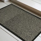 BROWN/BLACK NON SLIP HEAVY DUTY BARRIER MATS LARGE & SMALL DOOR HALL RUBBER RUGS