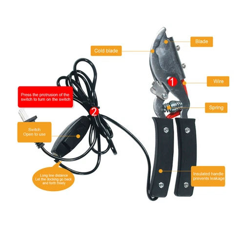 Electric Heating Tail Clamp Cutter Tail Cutting Plier For Piglets Sheep Dog HOT - Picture 5 of 20