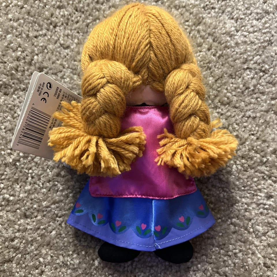 Disney Store Frozen Movie Anna Soft Plush Toy Doll 9” - Imagem 2 de 4