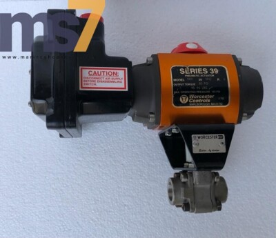 WORCESTER 10EH SERIES 39 PNEUMATIC ACTUATOR WITH LIMIT SWITCH & VALVE -NEW