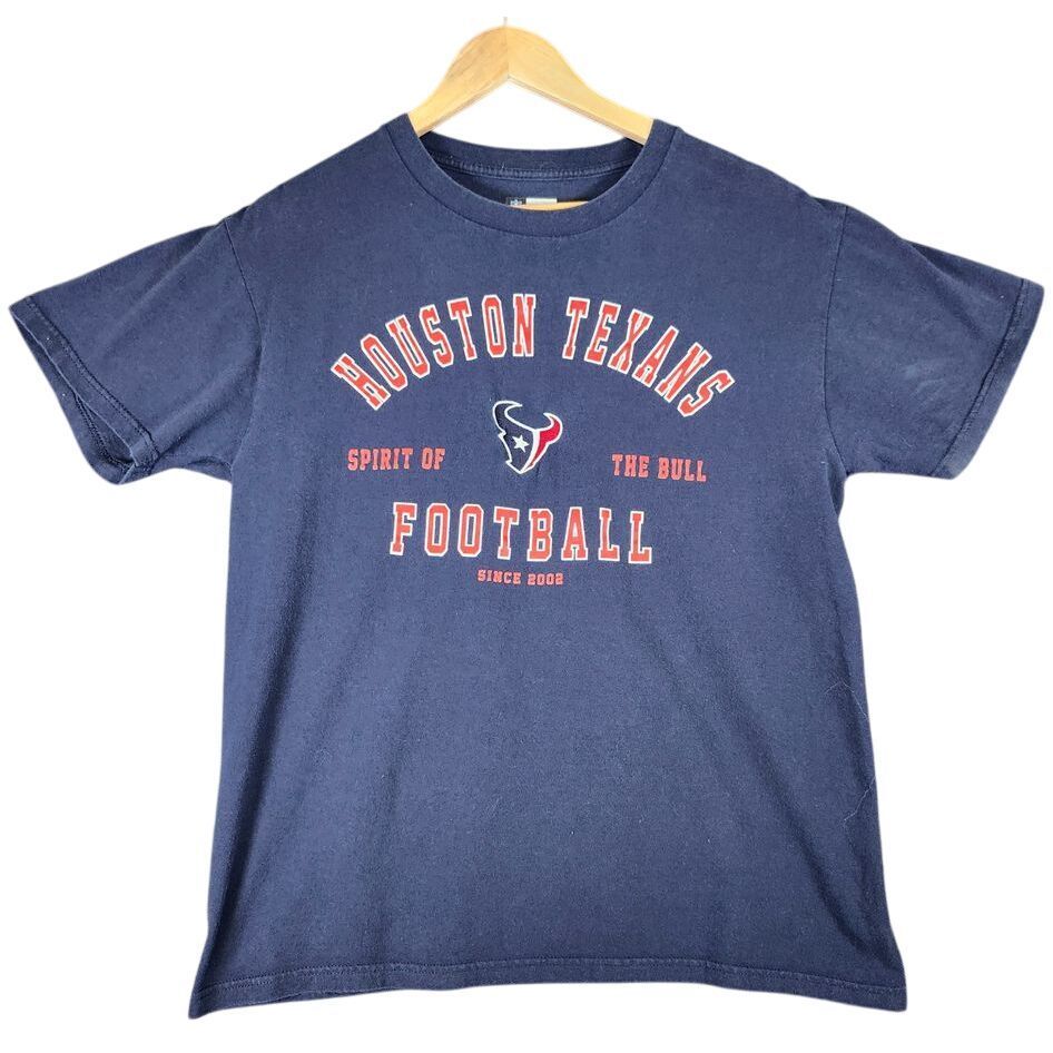 NFL Team Apparel Houston Texans Spirit of the Bull Football T-Shirt Navy Blue