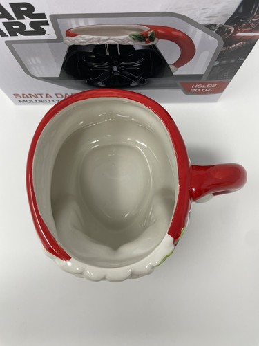 Disney Star Wars Santa Darth Vader Molded Ceramic Mug Brand New holds 20oz - Picture 7 of 9
