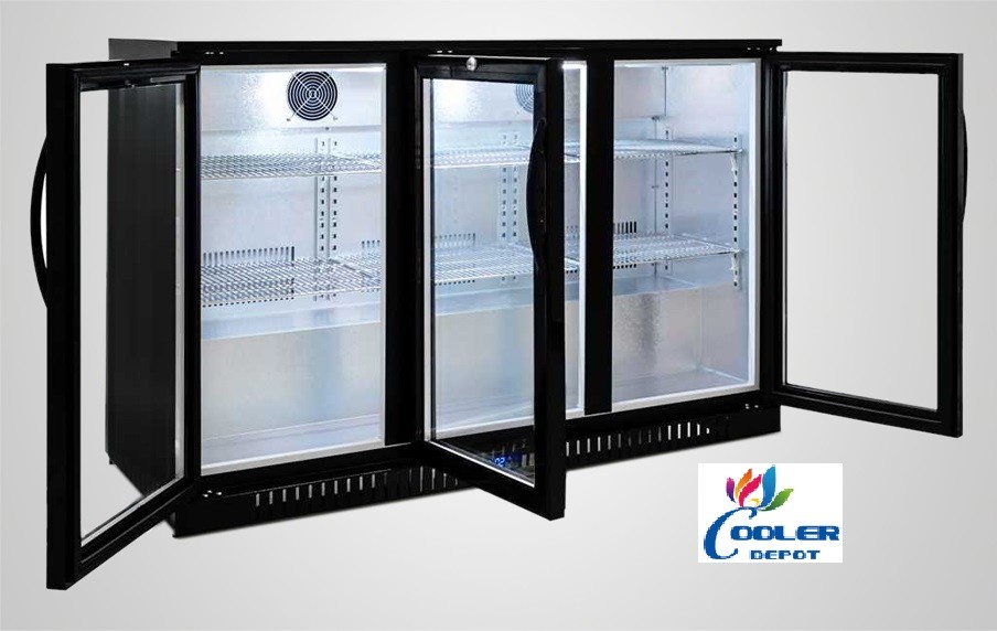 ebay bar fridge glass door