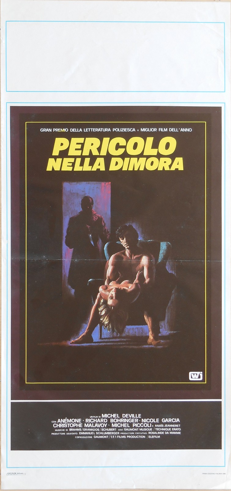 Locandina originale film Pericolo nella dimora (1985) - Regia di Michel Deville