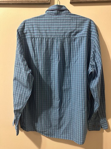 CUTTER & BUCK Blue( Multicolor)Button Shirt - Men's Medium Long Sleeve Striped - Picture 2 of 6