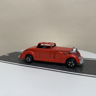 Zylmex Zee Toys Packard Coupe Roadster w/Silver Metal Base Red