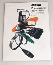 NIKON PHOTOGRAPHIC ACCESSORIES BOOKLET
