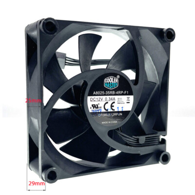 A8025-35RB-4RP-F1 DF0802512RFUN 80mm 8cm DC 12V Cpu Computer PC PWM Cooling Fan