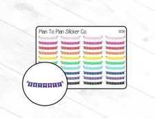 1208~~Day Off Banner Planner Stickers.