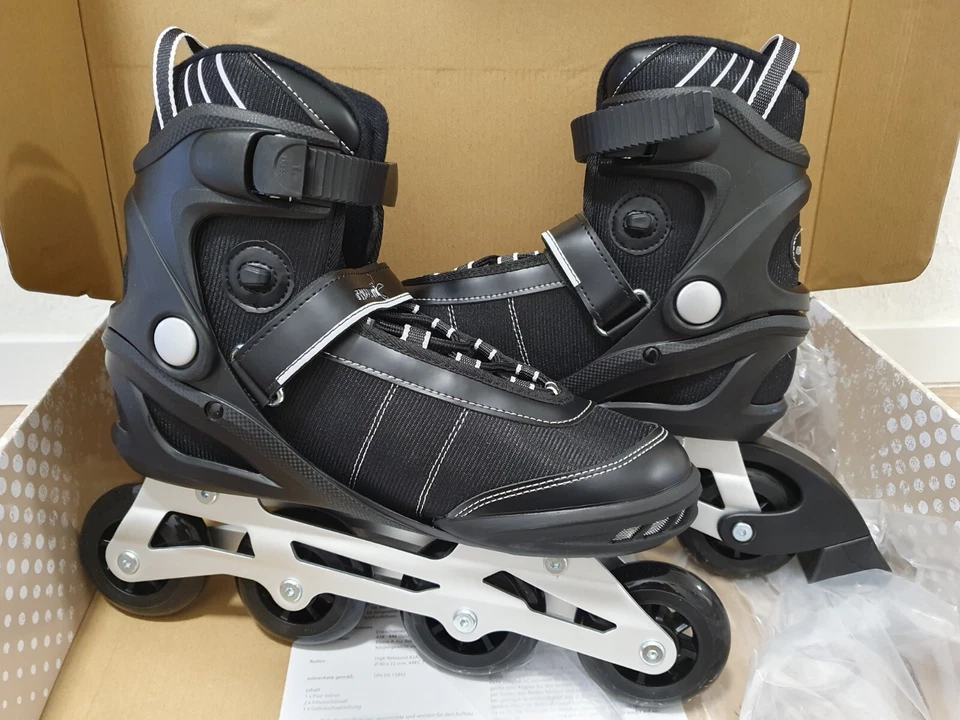 muuwmi Inline Skates Inliner Verstellbar Gr.44,45,46 Herren Damen Erwachsene NEU - Bild 2 von 4