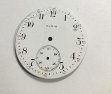 Antique Elgin Porcelain Pocket Watch Dial 42mm