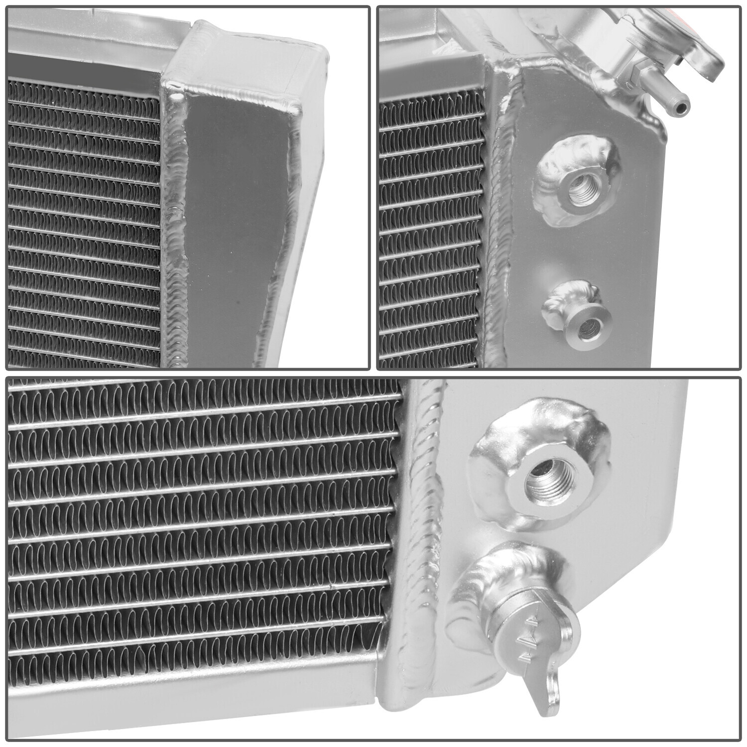 3-ROW ALUMINUM RADIATOR+2X 12"FAN BLACK FOR 82-02 CHEVY S10/BLAZER ...