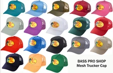 Bass Pro Shops Mesh Cap Hat Adjustable Snapback Trucker Fishing Baseball Outdoor
