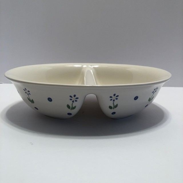 Pfaltzgraff Cloverhill Floral Divided Vegetable Serving Bowl USA eBay