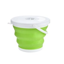 Hedo Foldable Silicone Bucket Falteimer Cleaning Bucket 338.1oz with Lid Space