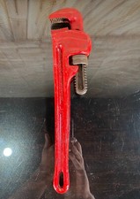 Ridgid 14" Heavy Duty Pipe Wrench Ridge Tool Co. Elyria, Ohio USA Red ~ Unused
