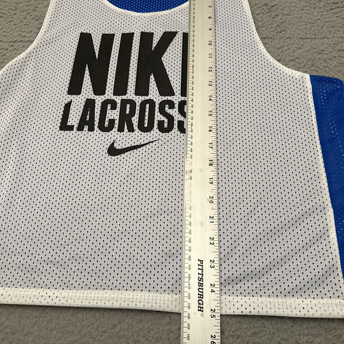 Nike Lacrosse Tank Top Trikot Herren Small blau weiß Center Swoosh leicht - Bild 3 von 6
