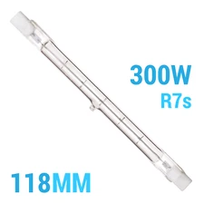 Satco S1925 S3104 300W Watt T3 Clear Recessed SC Single Contact R7s 130V =120V