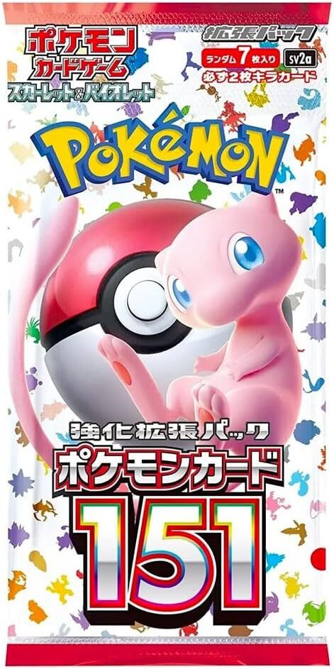 Pokemon Card Game Japanese 151 SV2a Booster Pack (1 pack contains