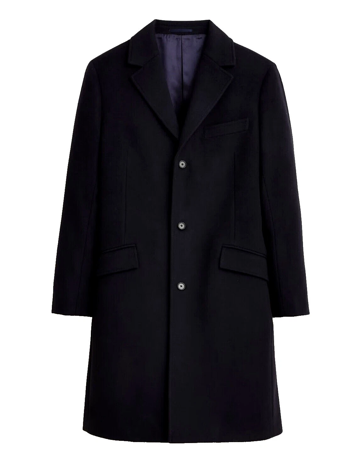 J.CREW Overcoat Solid Coats, Jackets & Vests for Men