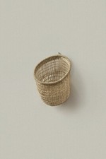 Wall Hanging Storage Basket, Handwoven Seagrass Basket