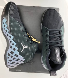 nike air jordan jumpman diamond mid black metallic blue