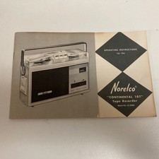 Vintage 1963 Norelco Continental 101 Tape Recorder Reel To Reel Model El3586