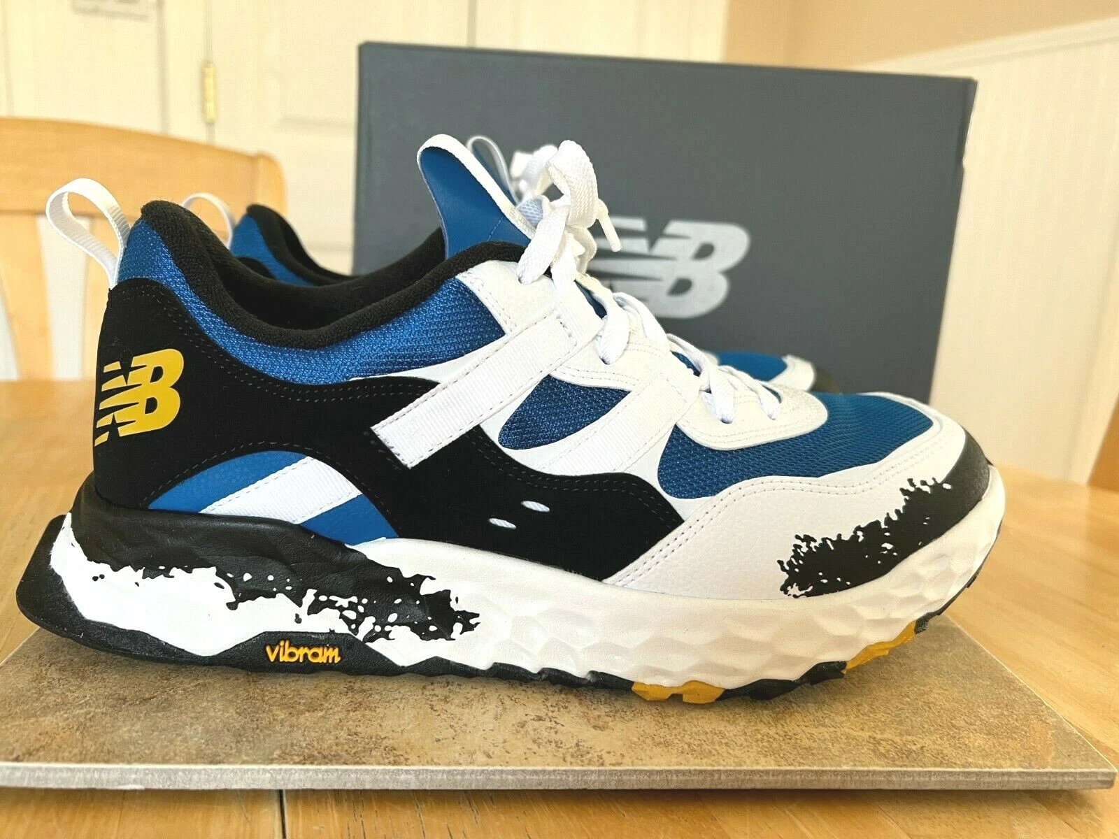 TAGLIA: 10 SCARPE UOMO NEW BALANCE MS850TRE BLU BIANCO NERO GIALLO
