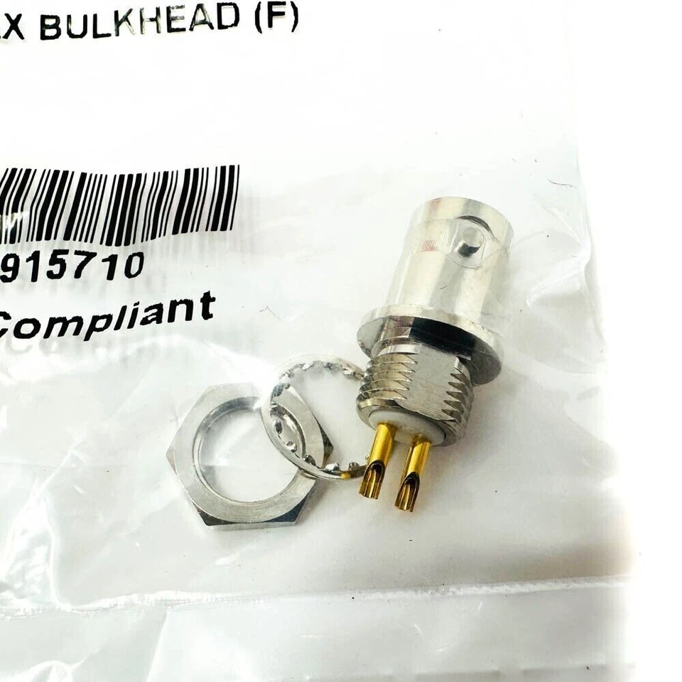 Pomona 4958 Female Socket and Male Pin RF Coaxial Connector Twin AX Bulkhead - Image 2 of 4