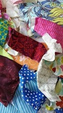 Cotton Fabric Scraps Solids and Blenders Fabric Strips Fabric Pieces Scrap Bag