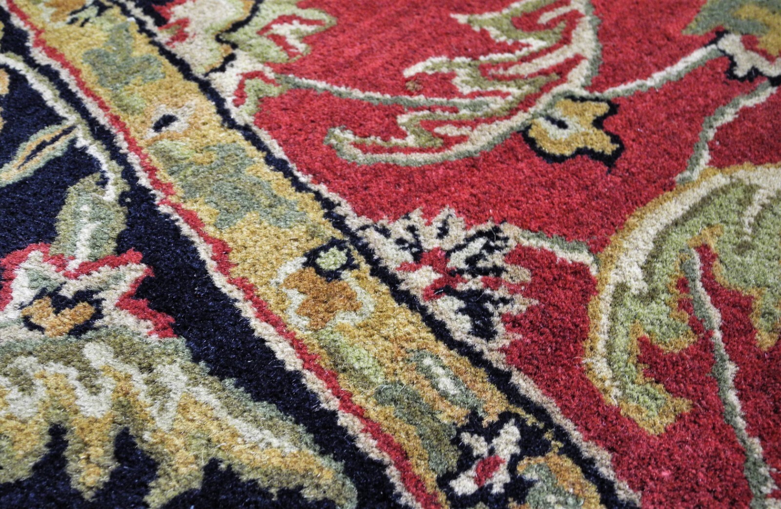 8'7 x 5'6 Large JOHN LEWIS Handmade INDIAN Wool Rug HAND TUFTED Carpet