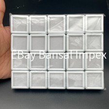 3 x 3 Cm Gem Display plastic box Storage for Gems / Diamonds