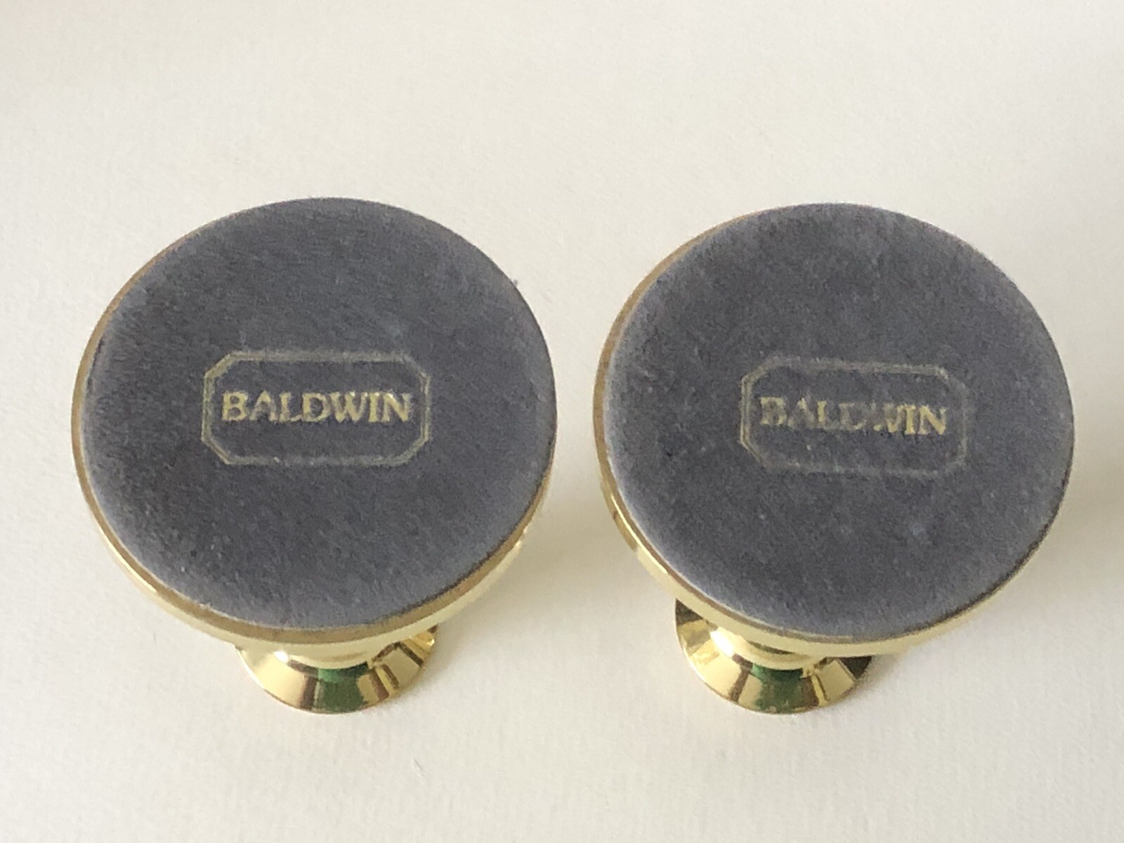 VINTAGE BALDWIN BRASS CANDLESTICK PAIR CANDLE HOLDER 4&rdquo; HEAVY Quality CLASSICAL