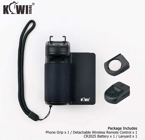 Kiwifotos Phone Camera Grip Tripod Mount Bluetooth Remote Vlog iPhone Samsung - 第 13/13 張圖片