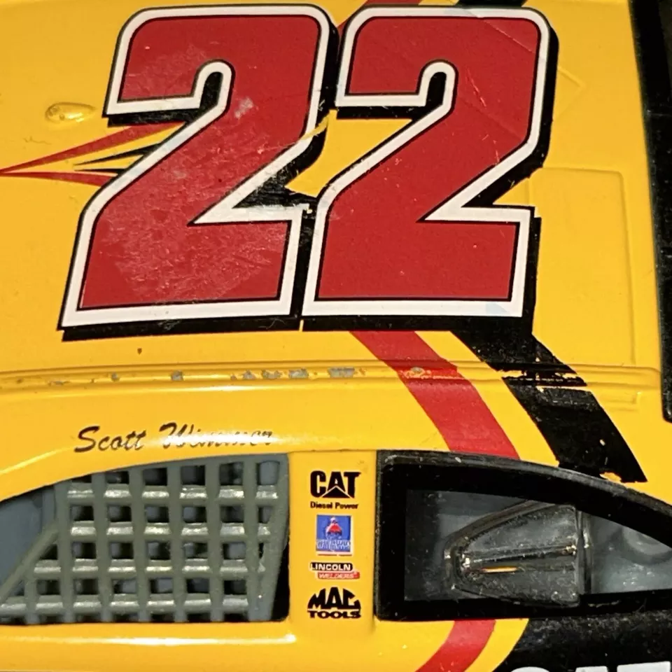 Coche diecast vintage Racing Champions 1/24 2004 Scott Wimmer #22 Caterpillar Foto 3 de 4
