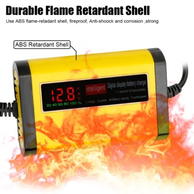 Vollautomatisches Autobatterieladegerät Digital LCD Display 2Ag