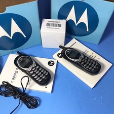 2 VTG MOTOROLA CELL PHONES MODEL 120T ALL ORIGINAL w/BOXES