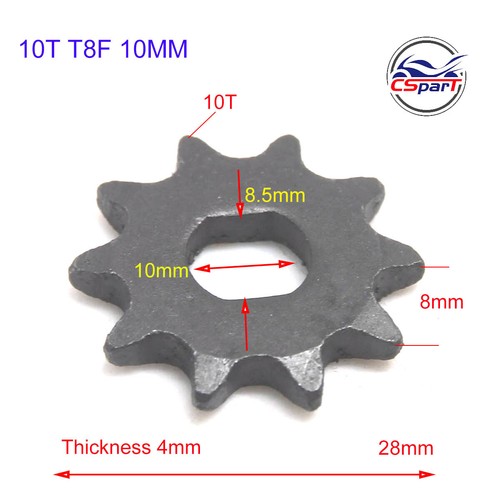 Sprocket 9 10 11 12 13 14 15 Tooth T8F Oval 10MM Razor EVO E Scooter Motor Parts - Bild 4 von 9