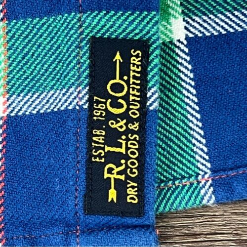 POLO Ralph Lauren Boy's Plaid Pocket Cotton Shirt Multicolor Flannel Size 12 - Picture 3 of 4