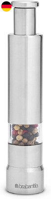 Brabantia 611407 Set Mit Salz Und Pfefferzer Mahler, Edelstahl, Grau (Mattstahl)
