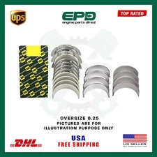 FOR BMW N47 CRANKSHAFT MAIN & CONROD BEARING SET 0.25 N47D20 2.0 DIESEL ENGINE