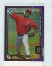 VICTOR ALCANTARA 2015 Bowman Chrome Prospects Purple Refractors #BCP128 #D /250