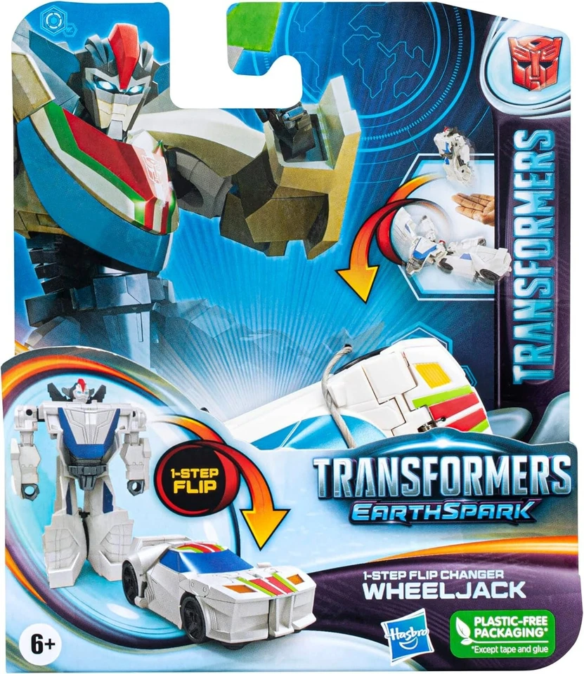 Transformers EarthSpark 1-Step Flip Changer Wheeljack 4" Inch Action Figure - Image 2 of 4