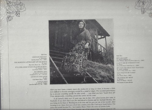 LORETTA LYNN ONE’S ON THE WAY NEW SEALED CUTOUT VINYL LP ALBUM - Picture 5 of 6