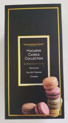 Huntington Home Macaroon Macaron Candle Collection Smores Pistachio Salted Caram