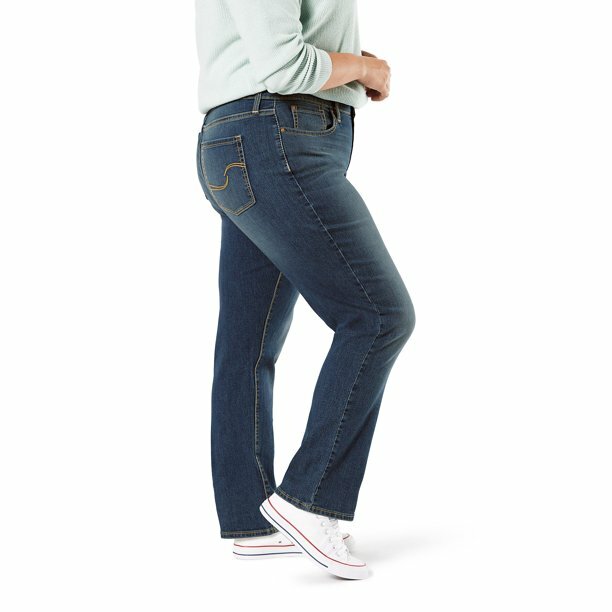 Signature by Levi Strauss & Co. Women's Plus 16M Modern Straight Jeans --A1-- image 3