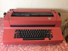 Vintage Red IBM Correcting Selectric II 2 Electric Typewriter PARTS OR REPAIR thumbnail
