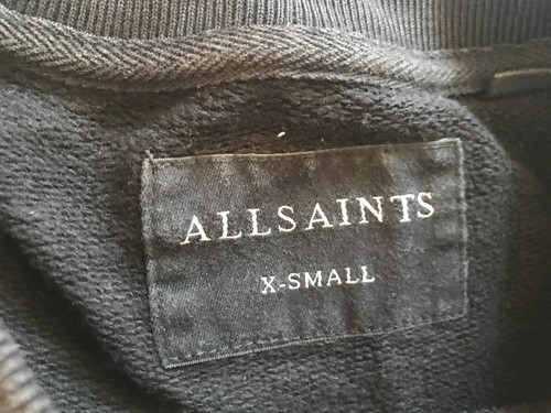 ALLSAINTS COMANCHERO CREW MEN'S SWEATSHIRT BLACK XSMALL SIZE - Picture 6 of 13