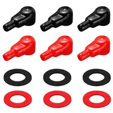 Battery Terminal Cover 6 Pcs Battery Black Red L11-25-65mm