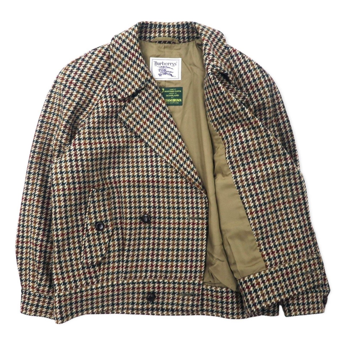 ジャケット・アウター Burberrys BURBERRYS × WILLIAM BROWN VINTAGE Double Tweed Jacket 11AR Brown